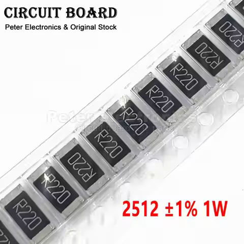50Pcs 2512 1% 1W SMD Resistor R100 10R0 1R00 R005 1000 20R0 0 R500 2R00 1001 R300 R330 R020 R050 51R