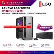 Lenovo LOQ Tower 26ADR10 91DF008WMI Desktop PC (R7-8745HX, 16GB, 512GB SSD, RTX5060 8GB, W11PRO, HS)