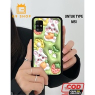 [gnine_case]case Samsung m51-case Glossy-Protective )case( cartoon )softcase hp-case hp-casing hp-si
