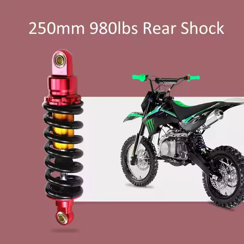 250mm 260mm 285mm 295mm 980lbs Rear Shock Absorber Dirt Pit Bike CRF110 CRF70 SSR Coolster 125cc Sus