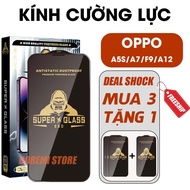 Oppo A5s / A7 / F9 / A12 tempered glass with full screen nano coating, protects from falls and finge