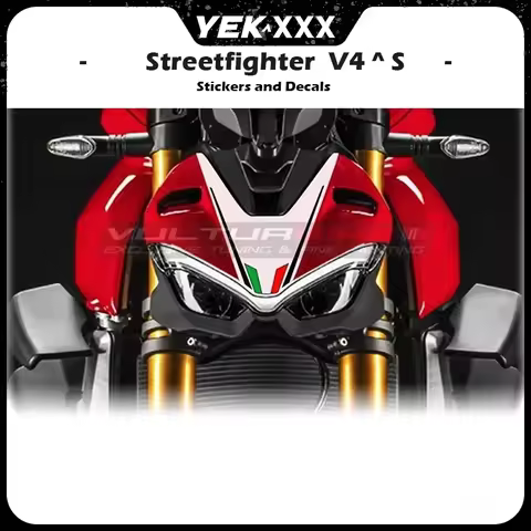 For Ducati STREEETFIGHTER V4 V4S Decal: Street Fighter Headshell Car Head's Tricolor Original - Styl