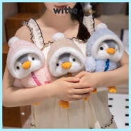 WITTE Cross Dressing Penguin, Winter Warm Clothes 25cm Plush Toy, Cute Four Colors for Kids Home Dec