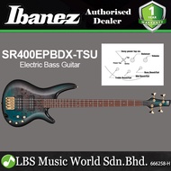 Ibanez SR400EPBDX Poplar Burl Top Nyatoh Body Electric Bass Guitar with PowerSpan Dual Coil Pickup a