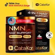Cata-Kor NAD+ Supplement – NMN 500 mg | Quercetin | TMG | Resveratrol Complex – Supports Cellular En