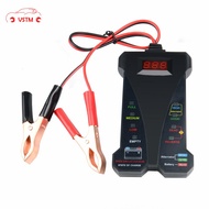 Digital 12V Analyzer Car Motorcycle Battery Alternator Tester with 6 LED Lights Display Car Vehicle Battery Testing Tool