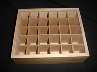《多桑原木傢飾》30格松木精油展示盒~顏料收納盒