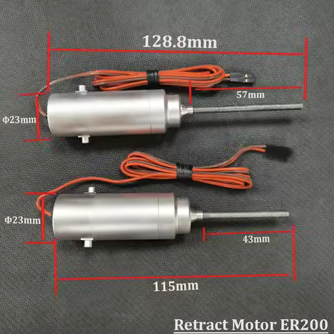 JP Hobby Plane Full Metal Electric Retract Motor ER200 M4 17-30KGS for JP Hobby Jet Plane Metal Elec