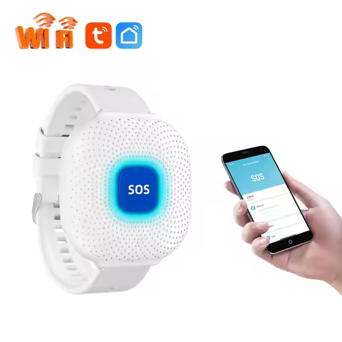 Waterproof Tuya Smart Wifi Safety SOS Bracelet Emergency Alert SOS Watch Elderly Fall Alarm SOS Call
