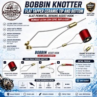 BOBBIN KNOTTER FLAT TAPPER CERAMIC TIP AND BOTTOM ASSIST THREAD LOVER TOOL HOOK [AAH04]