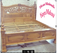 Divan/Dipan/Difan Kayu Full Mahoni Minimalis Kokoh Dan Kuat