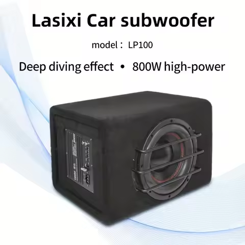 Peak 800W 10 inch car subwoofer active with amplifier bass system audio modification trunk heavy bas