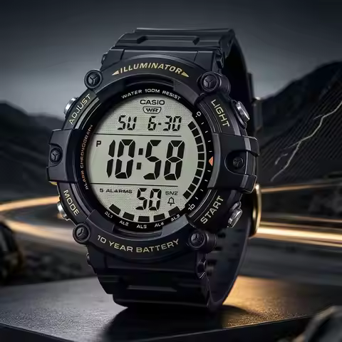 Casio AE-1500WH Series | Digital Sport Watch | Resin Band | 100M Waterproof | 5 Alarms | LED Light |