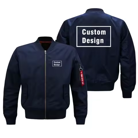 Custom Design Military Outdoor Ma1 Bomber Jacket for Men