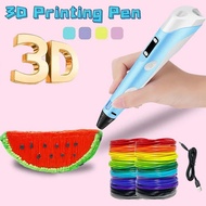 3D Pen For Children 3D Drawing Printing Pen With LCD Screen Compatible PLA Filament Toys For Kids Christmas Birthday Gift 1PCS
