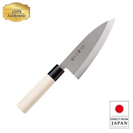 Kitchen Tool Deba Knife 160mm Made in Tsubame-Sanjo Thick Blade Convenient for Fish Filleting and Cu