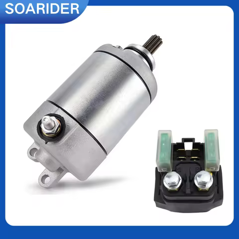 2C0-81890-00 Starter Motor & Relay For Yamaha Motorcycle R6 YFZ-R6 YZFR6 2006-2016 2C0-81940-00