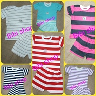 💥 Sale 5 BỘ 89K. BỘ BA LỖ THUN COTON SỌC KẺ BÉ TRAI 15- 22KG. 3- 5 TUỔI