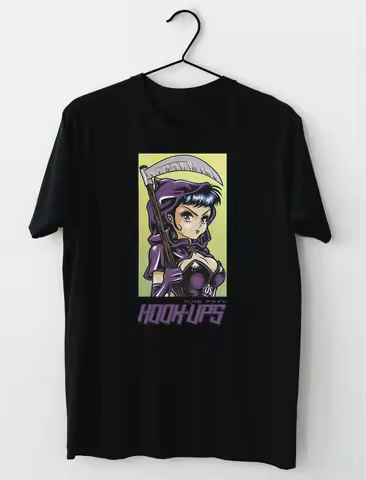 Hookups Sakteboard Grim Reaper Girl T-Shirt S-5XL
