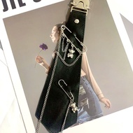 Nb nb nb nbnjk Bow Tie dk Tie Leather Collar Punk Style Metal Men Women Free Neck Hardware Preppy St