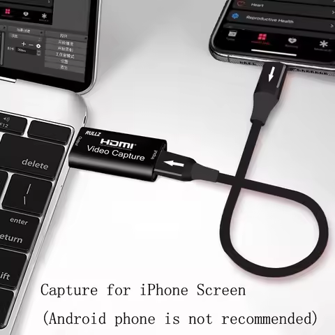 4K TV Loop 1080p HDMI Graphics Capture Card USB 2.0 3.0 Recording Box Game Live Streaming Mic In Aud