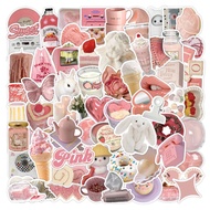 70 pcs Unique Creative Pink Doodle Stickers