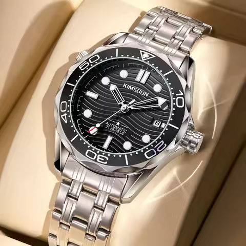 Stainless Steel New Seamaster Series Luminous Waterproof Precision Steel Band Self-Wind Automatic Wa