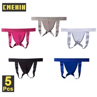 [CMENIN Official Store] BS 5Pcs Modal Threadwork Quick Dry Men underwear Thongs Men Jockstraps Thời 