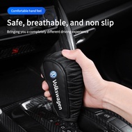 Leather Car Shift Handle Cover Non-slip Wear-resistant Shell Holder For VW Volkswagen GOLF 5 Polo Go