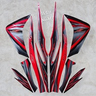 Stiker Striping Motor Jupiter Z Robot 2010 Merah Sticker Lis Body Standar