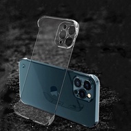 เคสโทรศัพท์พลาสติกใสบางไร้กรอบสำหรับ iPhone 15 Pro Max Plus ฝาหลังพลาสติกแข็งสำหรับ iPhone 15 Pro Max Plus