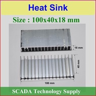 Heat sink 100x40x18mm heat sink aluminum ยาว 100mm กว้าง 40mm สูง 18mm