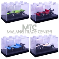 Diecast Miniature Formula 1 F1 Racing Car Scale 64 INCLUDES ACRYLIC Quality Metal Alloy and Plastic 