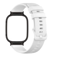 Dây đeo silicon mềm + Ốp lưng cho Redmi Watch 3 Vòng đeo tay đồng hồ thông minh Thay thế WatchBand R