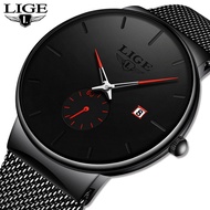 LIGE Male Unisex Ultra Thin Wrist watch Para Hombre Watch