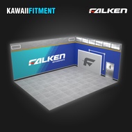 Papercraft Diorama Garage FALKEN 1/64