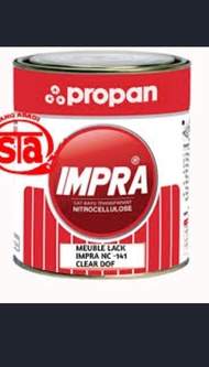 IMPRA CLEAR DOFF 141 CLEAR KAYU NC CLEAR 1 KOMPONEN PERNIS NC IMPRA 1 KG CEPAT KERING