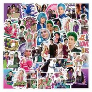 55Pcs Zombies Movie Stickers Cute Cartoon Scrapbook Aesthetics Stickers Zombies 4 Merch Graffiti Dec