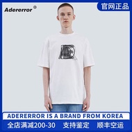 ADER ERROR Layered Letter Embroidery Print Short