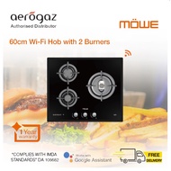 AEROGAZ/MÖWE Built In Smart /60cm WI-FI Cooker Hob with 3 burner MW360G