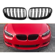 E92 Grille, ABS Gloss Black Front Replacement Kidney Grill for 3 Series E92 & E93, 2010-2013