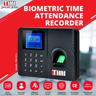 TIMI FP-2 Biometric Fingerprint Time Clock Machine, Sistem Rekod Kehadiran Biometrik - USB Port, Sel
