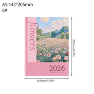A4 A5 2026 Schedules Notebook Work Efficiency 24 Sheets Agenda Planner Life Check-in Learning Plan P