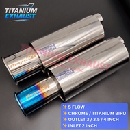 🔥REGU 06 R S FLOW STAINLESS STEEL BUNYI BASS EXHAUST MUFFLER