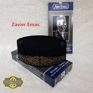 HITAM Awing Brand BLACK Songkok Antique Motif - Zavier - New Ananta - NU Logo