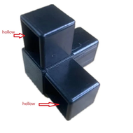 [BBHMZ] Furniture fittings frame 20mm square pipe elbow tee joint plastic elbow right Angle connecto