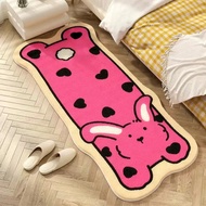 Cartoon bedroom bed mat 80CM*2M,80CM*1M6,60CM*1M6 long foot mat in front of the bed, imitation cashm