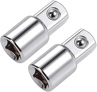 uxcell Socket Adapter 3/8-Inch F To 1/2-Inch M for Ratchet Wrenches Cr-V Steel 37mm Length 2 Pcs