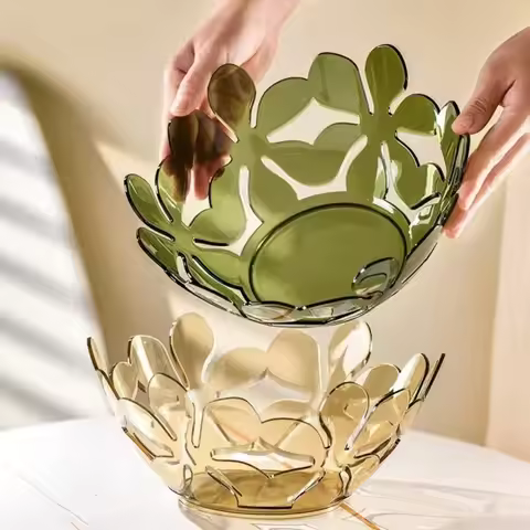 Petal Fruit Plate Light Luxury Home Living Room Coffee Table Dried Fruit Snack Placement Plate Melon