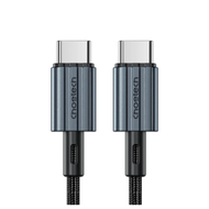 CHOETECH USB-C NYLON CABLE (สายชาร์จ USB-C TO USB-C | PD | 60W | 2M) - BLACK